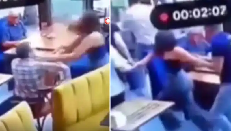Garsona Tokat Atan Müşteri, Restoranda Nasıl Tekme Tokat Gördü?